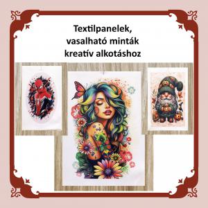 ►Textil panel, vasalható minta
