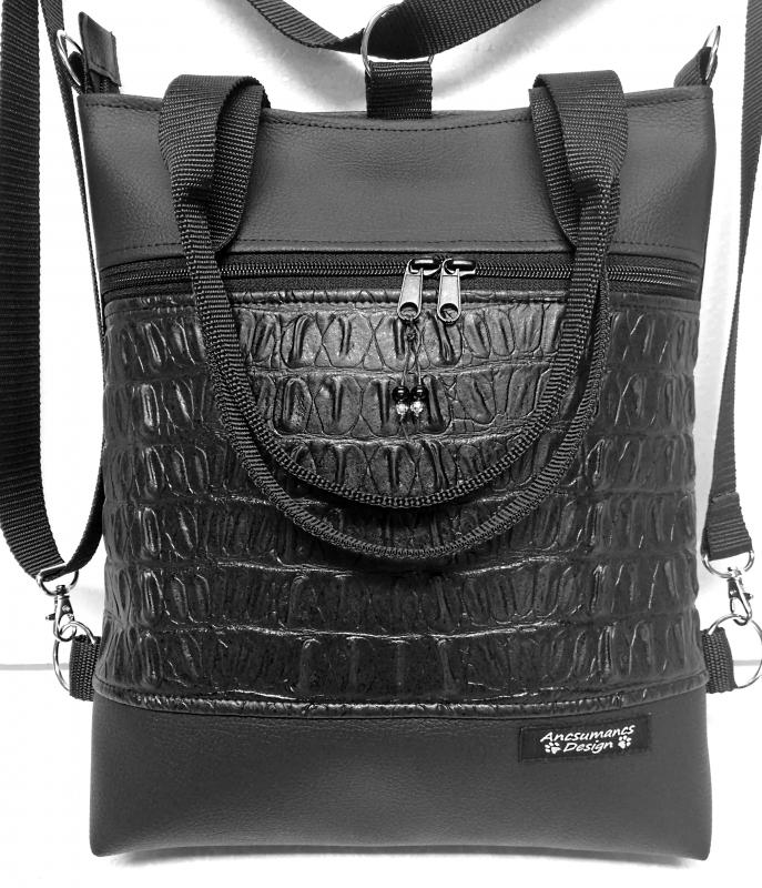 4in1 hátizsák univerzális rohangálós táska 3D fekete betéttel