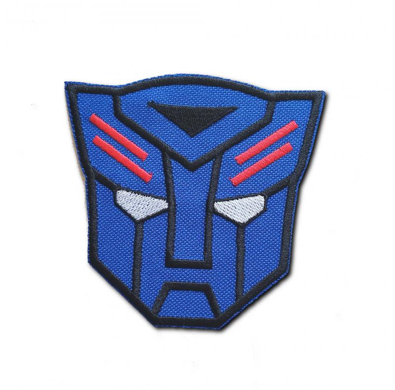 Autobot Robot kék Vasalható varrható hímzett felvarró folt 9x9cm