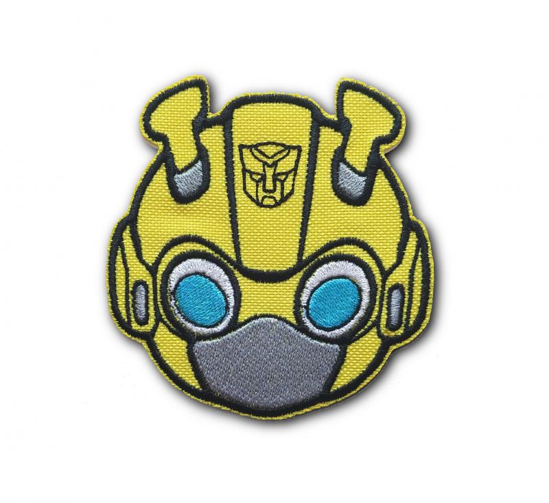 Autobot Robot sárga Vasalható varrható hímzett felvarró folt 9cm