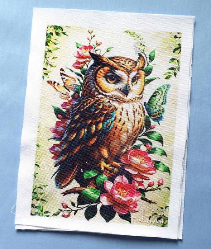 Bagoly 002 cordura textilpanel választható méretben