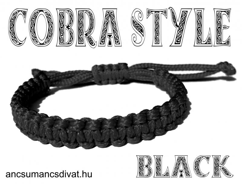 BLACK COBRA  kabala makramé karkötő