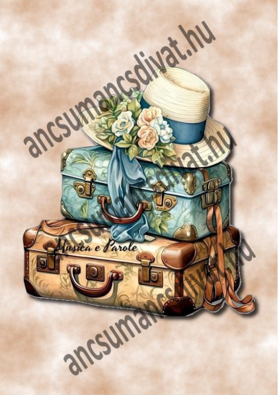 Bőrönd 002 cordura textilpanel választható méretben