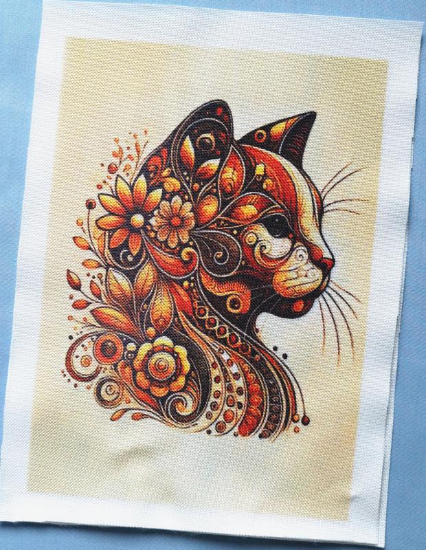 Cica macska 001 cordura textilpanel választható méretben