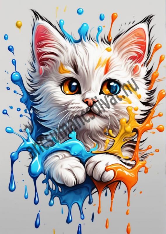 Cica macska 005 cordura textilpanel választható méretben