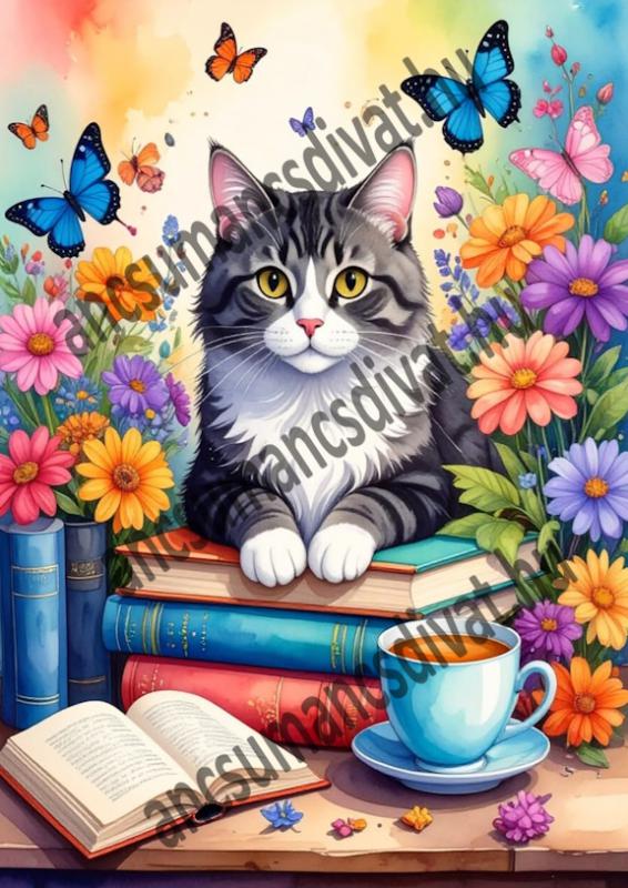 Cica macska 008 cordura textilpanel választható méretben