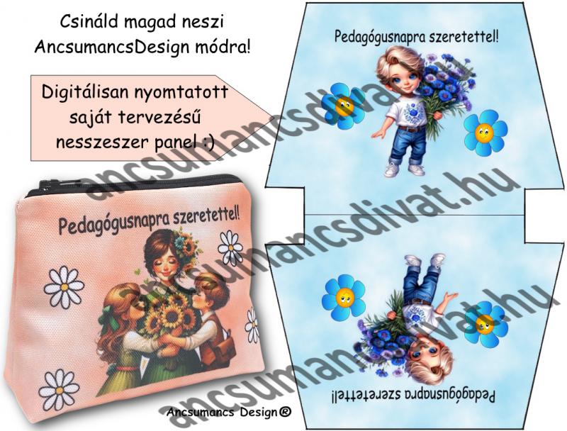 Csináld magad neszi! digitális nyomtatású gyöngyvászon nesszeszer panel - Pedagógusnapra03