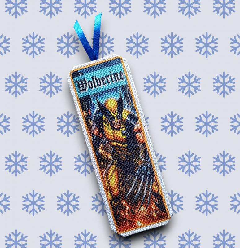 Designer cordura-bőr könyvjelző - Wolverine01