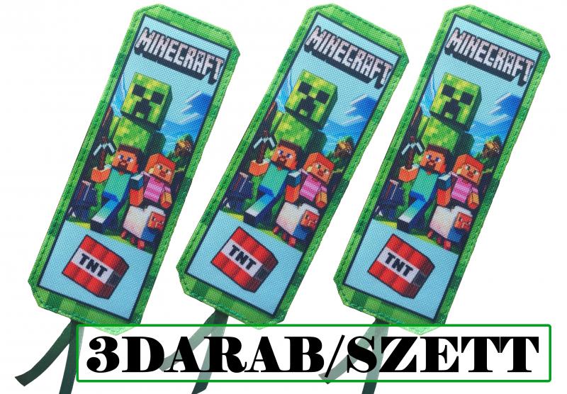 Designer könyvjelző 3 darab/szett- Minecraft 02