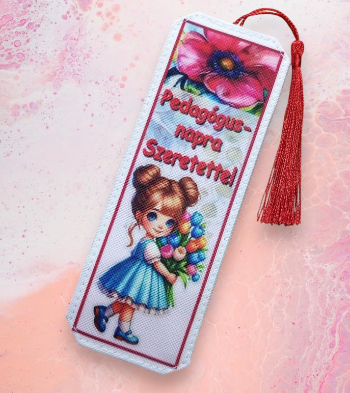 Designer könyvjelző tanároknak Pedagógus napra 01