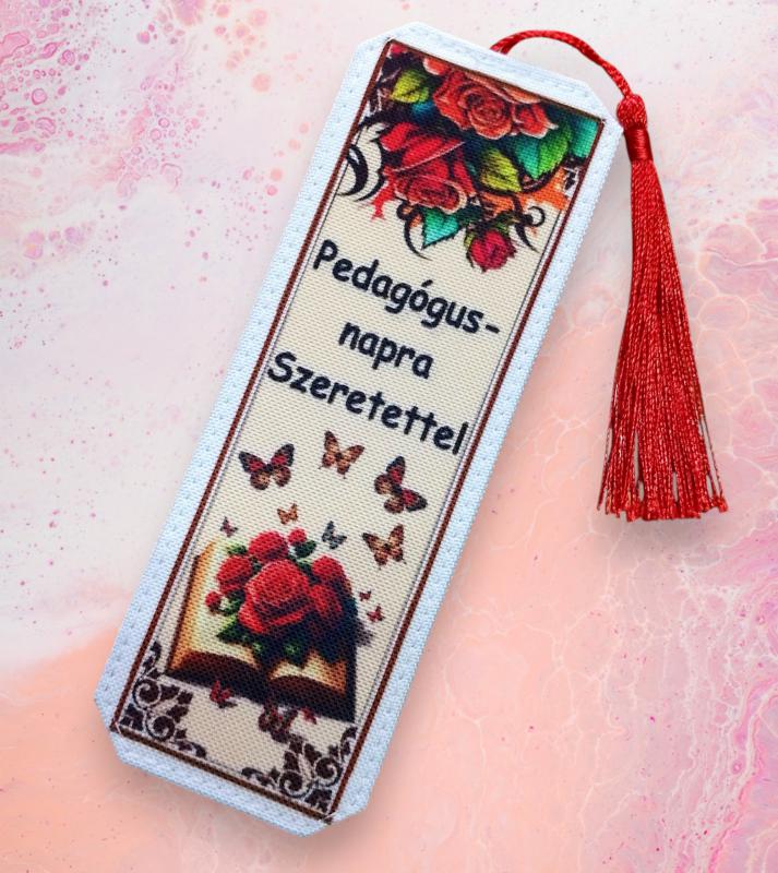 Designer könyvjelző tanároknak Pedagógus napra 02