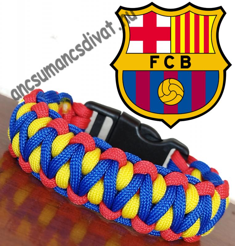 Designer túlélő paracord karkötő  biztonsági csattal DRAGON EYE BARCELONA (csuklóméret 18-19cm)