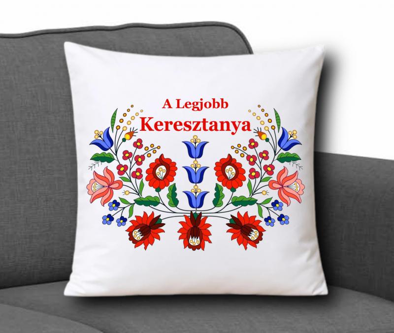 Díszpárna 35x35cm - A Legjobb Keresztanya 001