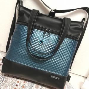 4in1 nagy csini fekete-3D türkíz univerzális táska hátizsák