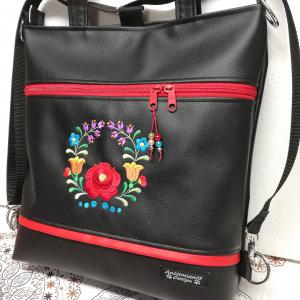 4in1 nagy csini hímzett univerzális táska hátizsák Hungarian Folkart05