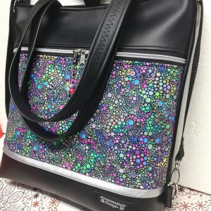 4in1 nagy csini univerzális táska hátizsák színes apró buborékok