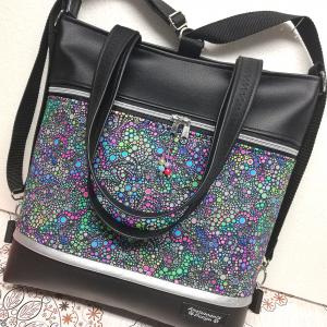 4in1 nagy csini univerzális táska hátizsák színes apró buborékok