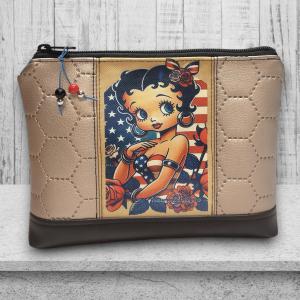Betty Boop 001 gyöngyvászon textilpanel választható méretben