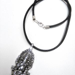 Bőrnyaklánc férfiaknak - Buddha elefánt