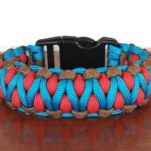 Designer túlélő paracord karkötő  biztonsági csattal DRAGON EYE YONDU (csuklóméret 19-20cm)
