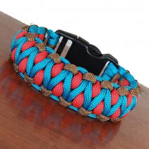 Designer túlélő paracord karkötő  biztonsági csattal DRAGON EYE YONDU (csuklóméret 19-20cm)