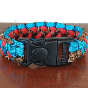 Designer túlélő paracord karkötő  biztonsági csattal DRAGON EYE YONDU (csuklóméret 19-20cm)