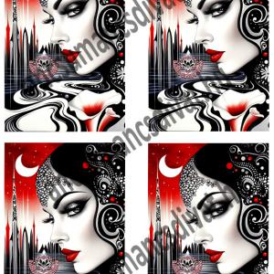 Fantasy 002 nyomtatott cordura textilpanel választható méretben