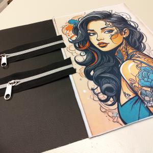 Fantasy girl 003 cordura textilpanel választható méretben