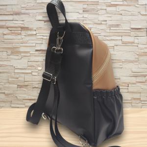 Fantasy Virágzó könyves fa - Palacktartós MAXIM BackPack L hátizsák Fekete-óarany