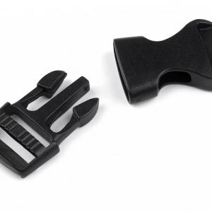 Fekete hevedercsat  (tuk csat) 15mm