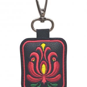 Hímzett 30x30-as Matyó virágos pakolós szett HungarianFolkart28 táska+pénztárca+kulcstartó