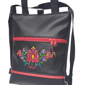 Hímzett 4in1 hátizsák univerzális táska Matyó virágos Hungarian Folkart28
