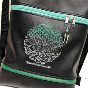 Hímzett életfa  3in1 hátizsák univerzális táska