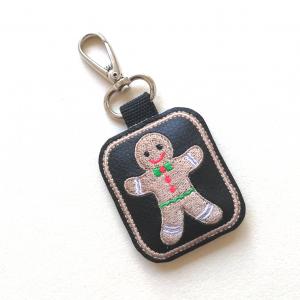 Hímzett MÉZI (Shrek) kulcstartó karabinerrel