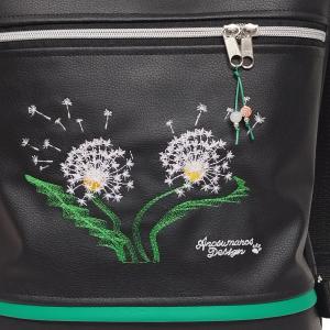 Hímzett pitypang 3in1 hátizsák univerzális táska