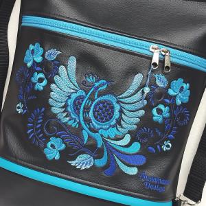 Jégmadár - 3in1 hátizsák univerzális táska fekete türkiz