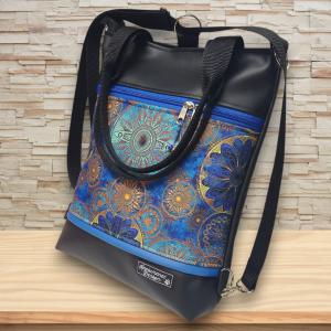 Kék mandalák 4in1 hátizsák univerzális rohangálós táska