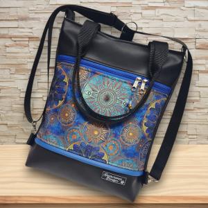 Kék mandalák 4in1 hátizsák univerzális rohangálós táska