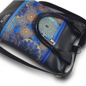 Kék mandalák 4in1 hátizsák univerzális rohangálós táska
