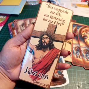 Laminált könyvjelző Jézus 03