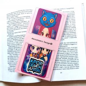 Laminált könyvjelző K-pop Demon hunters 01