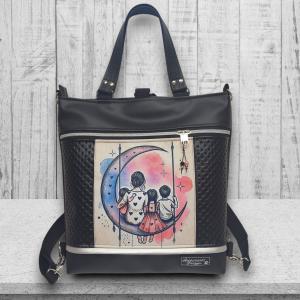 Love Mom 02 - 4in1 nagy csini nagypaneles kis kézifüles univerzális táska hátizsák