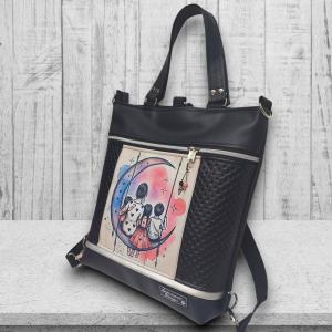 Love Mom 02 - 4in1 nagy csini nagypaneles kis kézifüles univerzális táska hátizsák