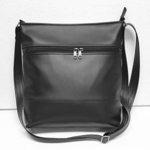 Melanie pakolós válltáska oldaltáska - Fatima keze hímzett fekete-piramispezsgő