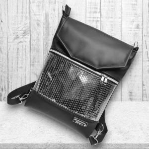 Metál sellőmintás Fedélrészes 3in1 hátizsák univerzális táska