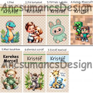 Névre szóló Egészségügyi kiskönyv borító Szerkesztő BARNA alapra!