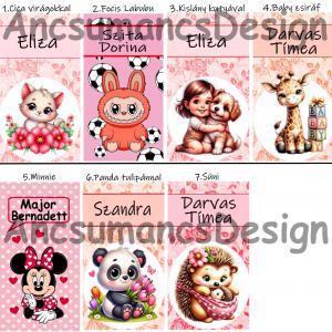 Névre szóló Egészségügyi kiskönyv borító Szerkesztő PIROS alapra!