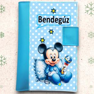 Névre szóló Egészségügyi kiskönyv borító Szerkesztő TÜRKIZKÉK alapra!