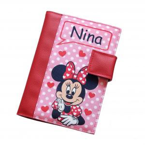 Névre szóló neves Egészségügyi kiskönyv borító - Minnie piros