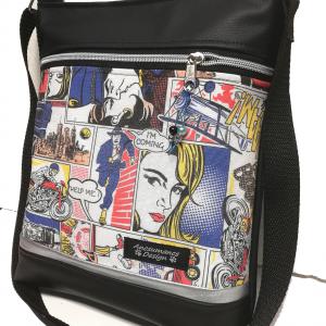 Női 26x30 crossbody váll és oldaltáska - Képregény